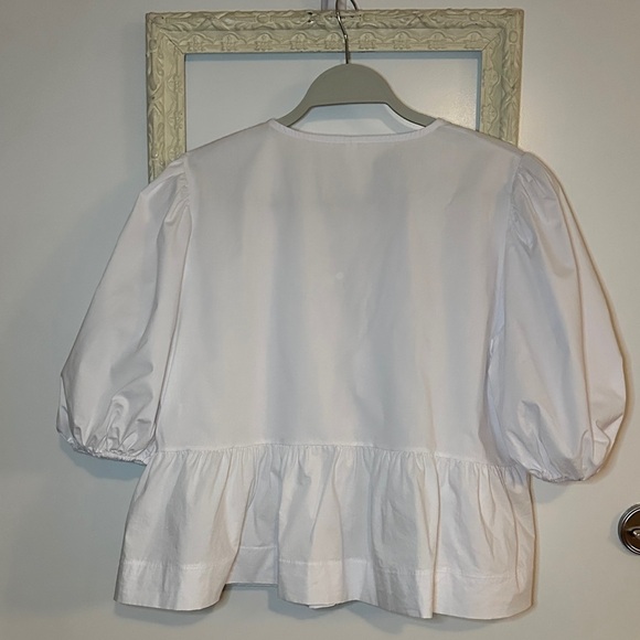 RENEE C. | White Puff Sleeve Blouse - Picture 8 of 11